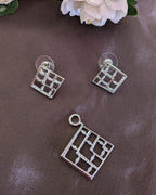 Zirsquare Deco pendant set from TreasureDrum Jewellery