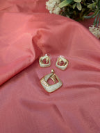 Auraedge Geometric  pendant set from TreasureDrum Jewellery