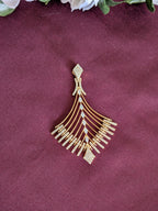 Gilded Fanfall  pendant set from TreasureDrum Jewellery