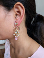 Rose Crescent Chandbalis from TreasureDrum Jewellery