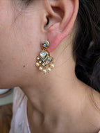 Royal Noor Kundan Pearl Drops from TreasureDrum Jewellery