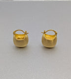 Golden Matka Hoop Earrings from TreasureDrum Jewellery