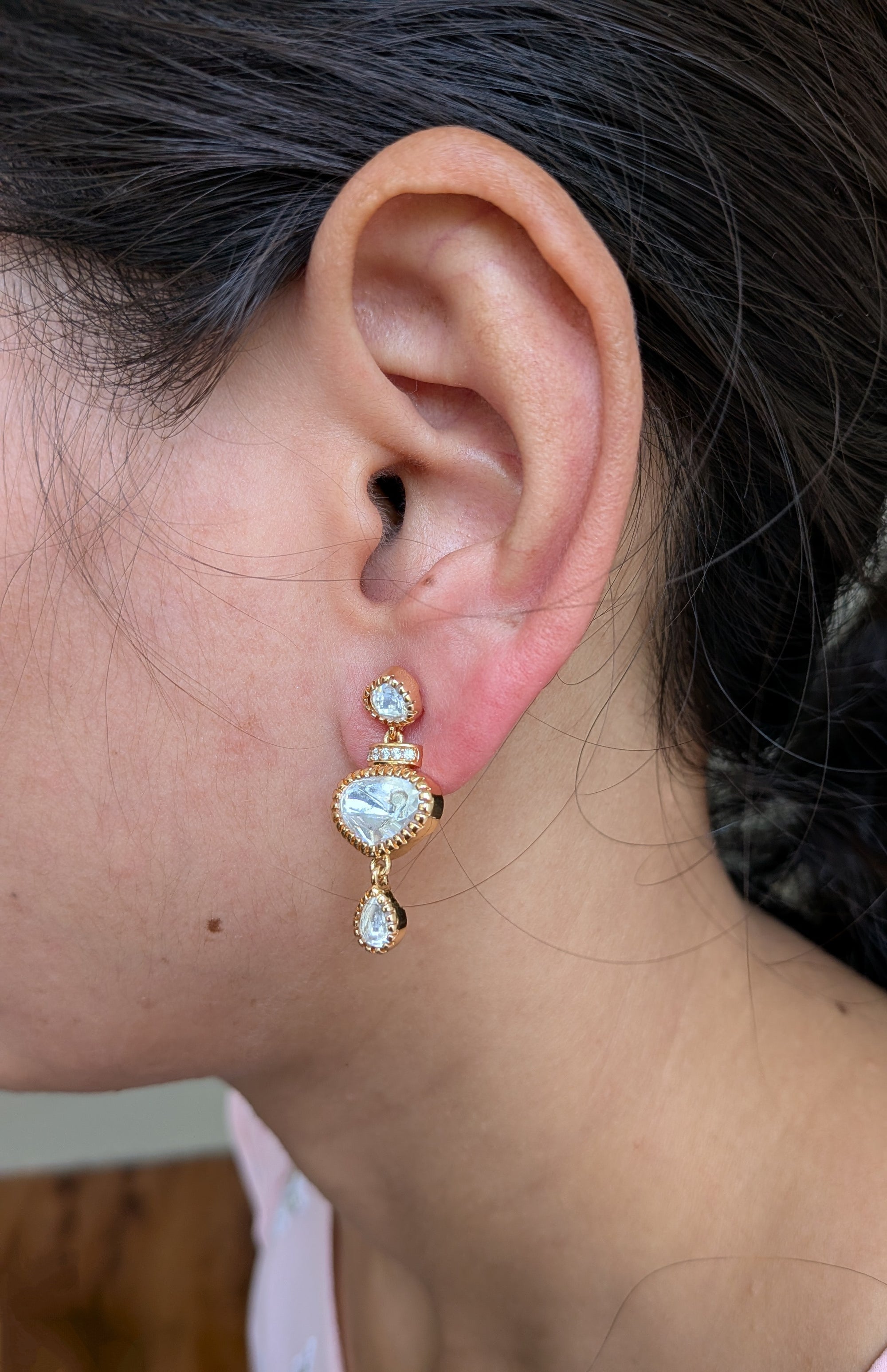 Royal Glimmer Drop Earrings from TreasureDrum Jewellery