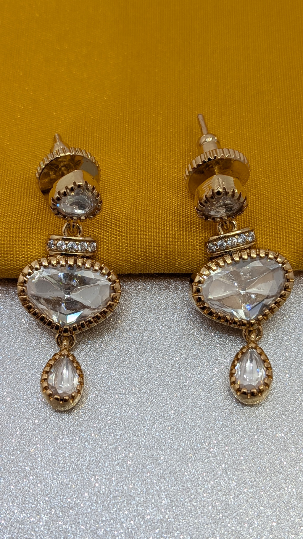Royal Glimmer Drop Earrings from TreasureDrum Jewellery