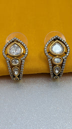 Heritage Kundan Teardrop Studs from TreasureDrum Jewellery