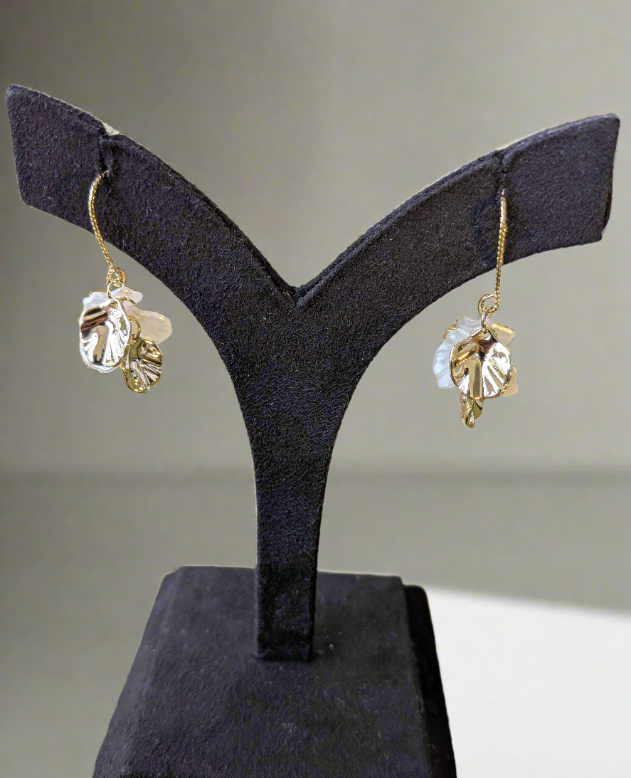 Petal Whisper Drop Earrings from TreasureDrum Jewellery