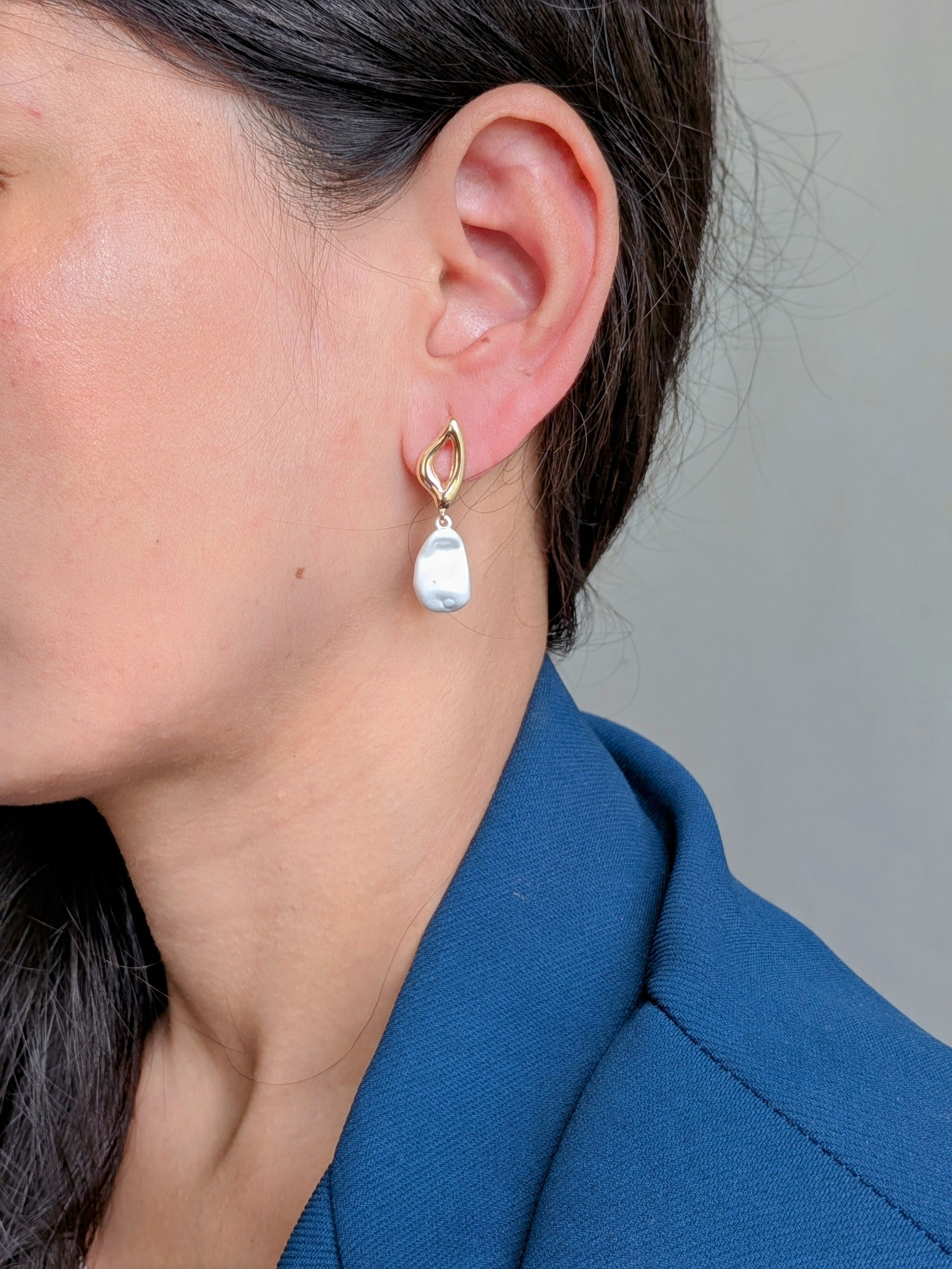 Aira Baroque Pearl Drops from TreasureDrum Jewellery
