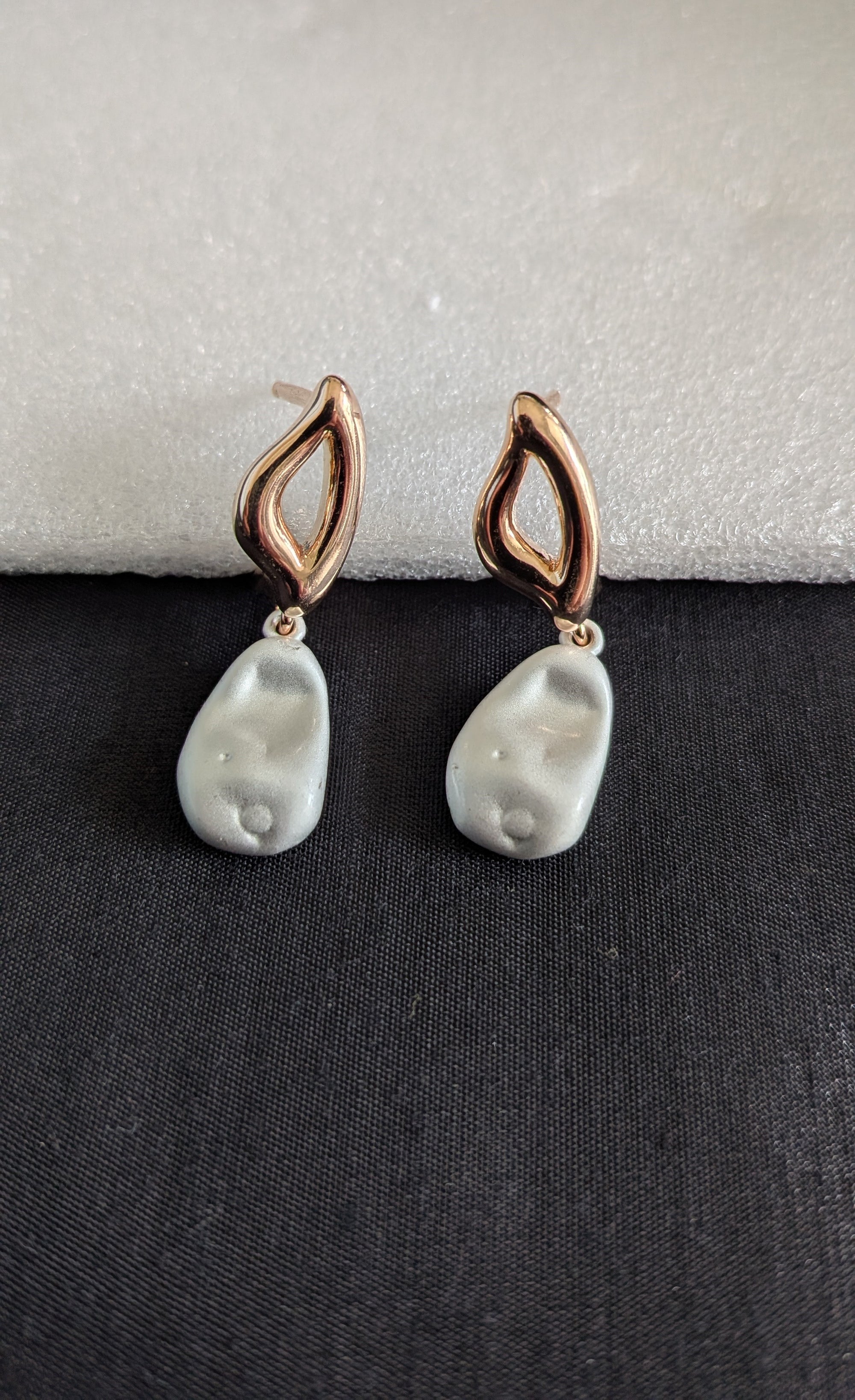 Aira Baroque Pearl Drops from TreasureDrum Jewellery