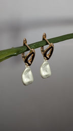 Aira Baroque Pearl Drops from TreasureDrum Jewellery