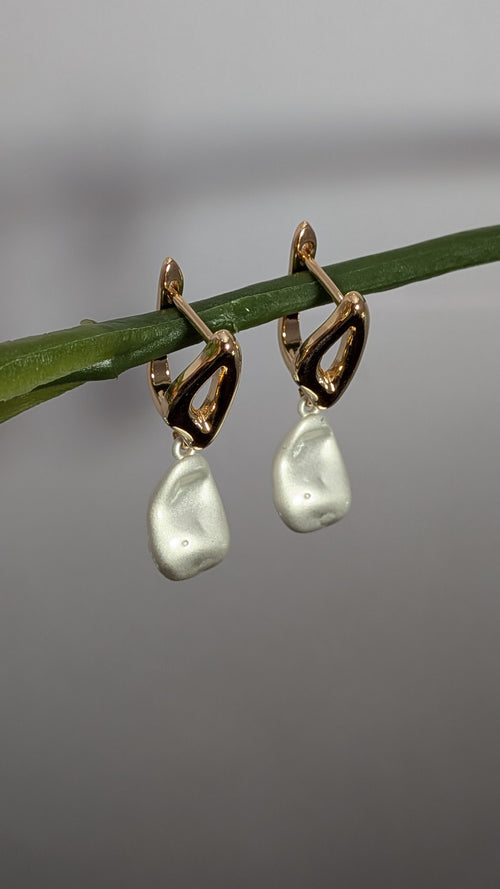 Aira Baroque Pearl Drops from TreasureDrum Jewellery