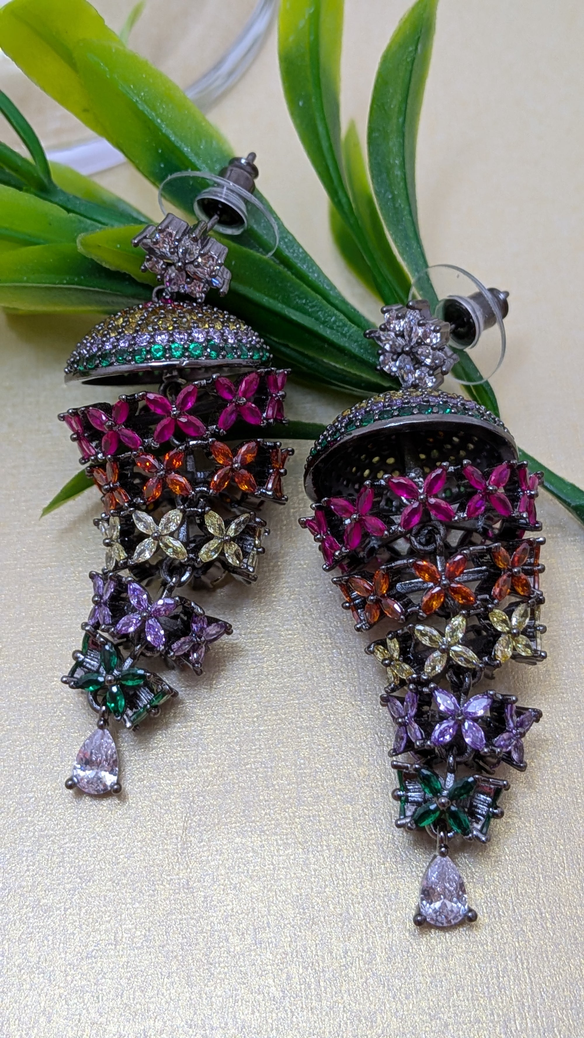 Petal Cascade Danglers  from TreasureDrum Jewellery