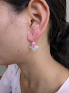 Blush Bloom Pastel Drop Earrings from TreasureDrum Jewellery