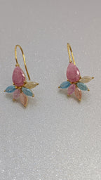 Blush Bloom Pastel Drop Earrings from TreasureDrum Jewellery