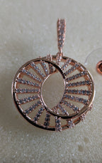 Rose Radiance Hoop Danglers from TreasureDrum Jewellery