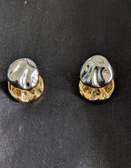 Molten Gold Duo Studs from TreasureDrum Jewellery