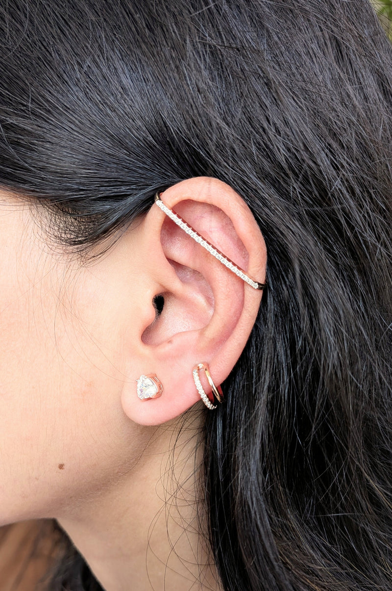 Luxe Rose Ear Stack Set