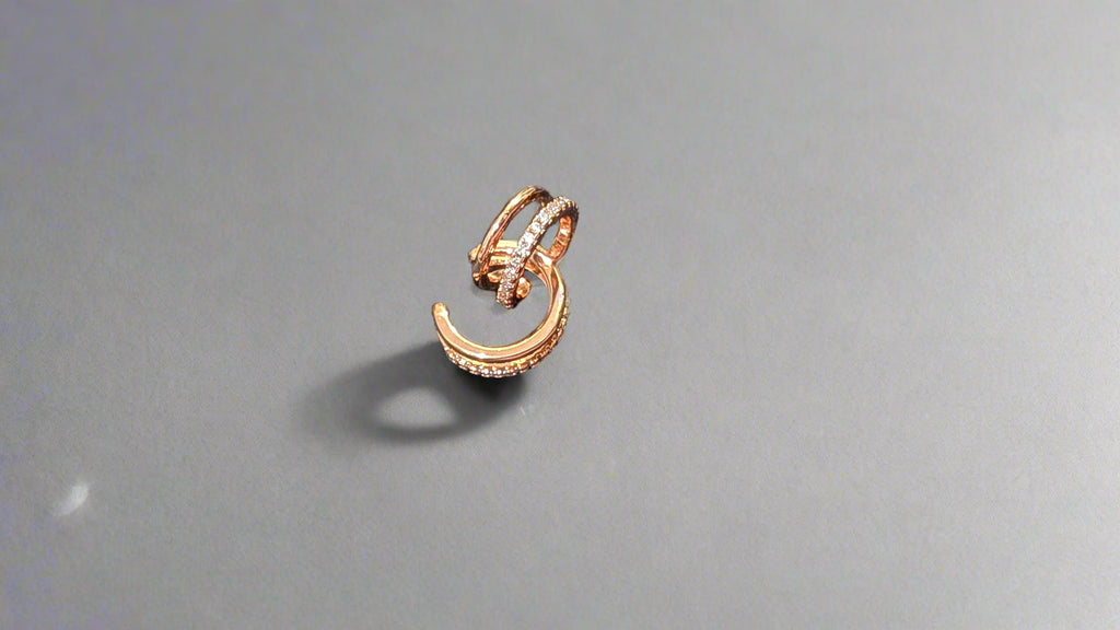 Luxe Rose Ear Stack Set - pendant set from TreasureDrum Jewellery