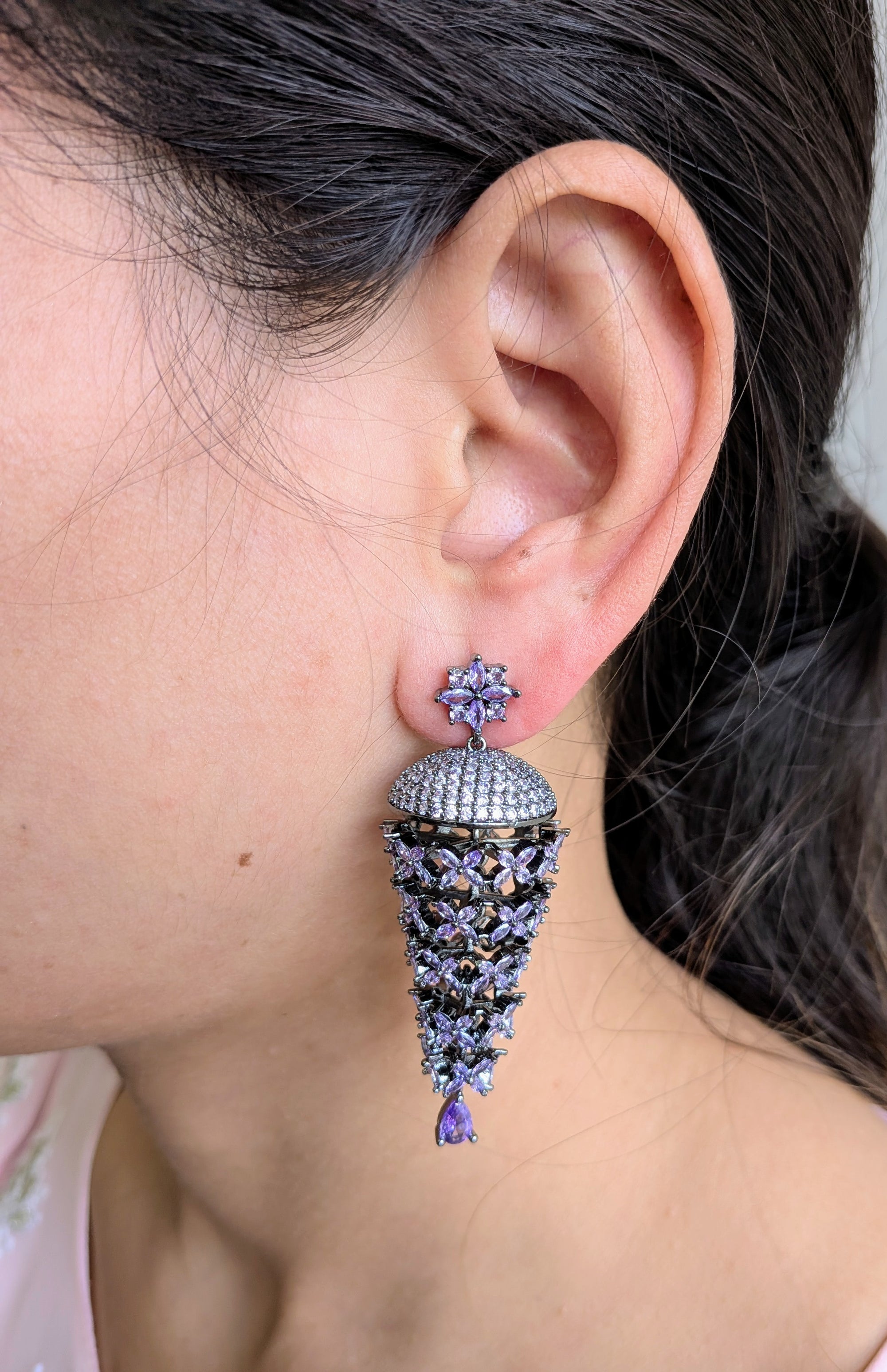 Petal Cascade Danglers  from TreasureDrum Jewellery