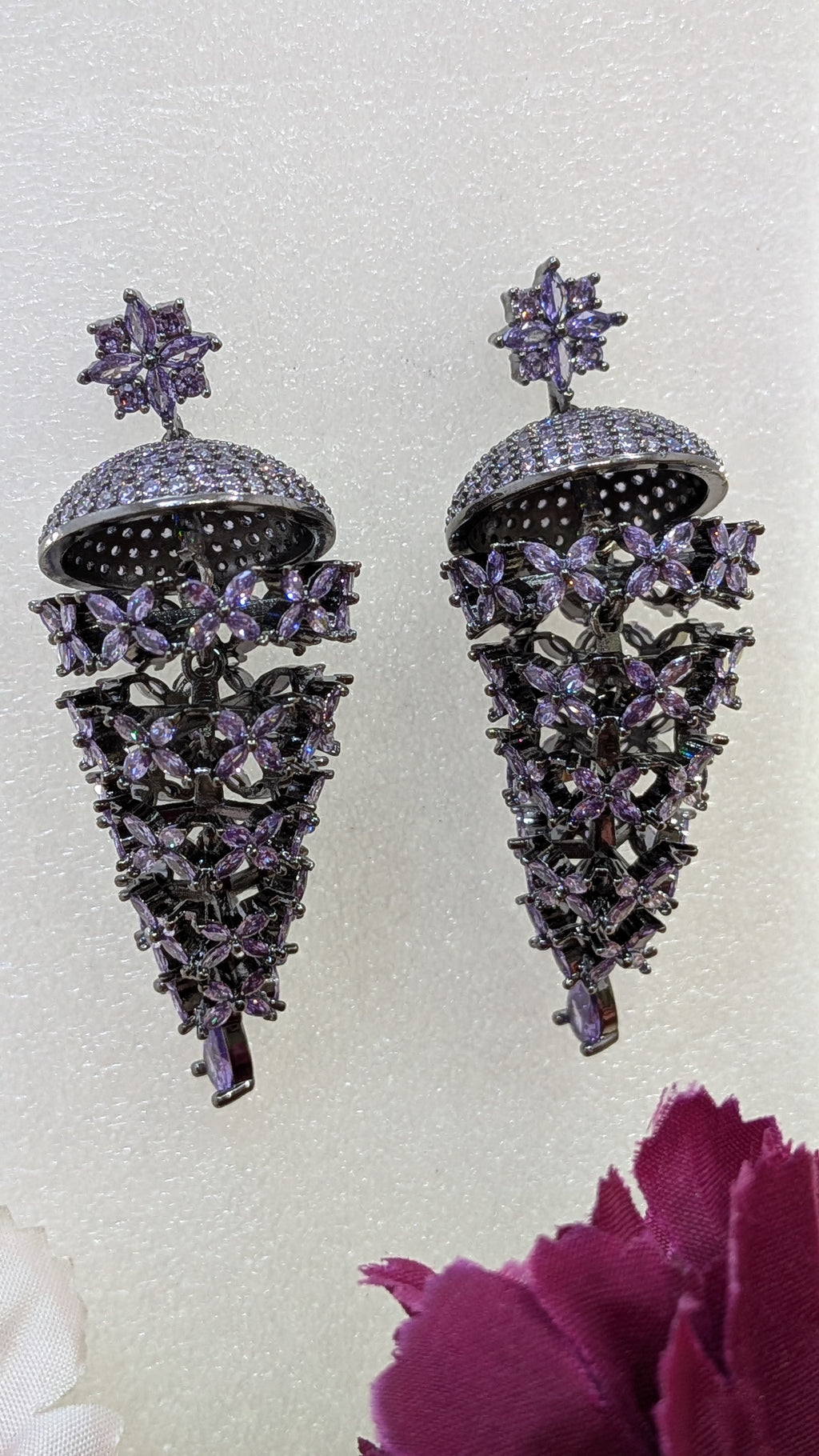 Petal Cascade Danglers  from TreasureDrum Jewellery