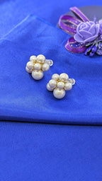 Pearl Petal Studs from TreasureDrum Jewellery