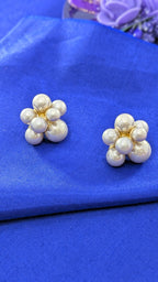 Pearl Petal Studs from TreasureDrum Jewellery