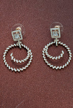 Twin Orbit Sparkle Hoops from TreasureDrum Jewellery